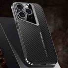 For iPhone 13 Pro Carbon Fiber Texture PC Phone Case(Black) - 1