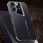 For iPhone 16 Pro Carbon Fiber Texture PC Phone Case(Black) - 1