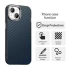 For iPhone 15 Carbon Fiber Series IMD Phone Case(Blue) - 2