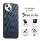 For iPhone 14 Plus Carbon Fiber Series IMD Phone Case(Blue) - 2