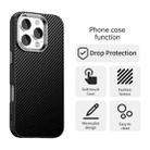 For iPhone 16 Pro Max Carbon Fiber Series IMD Phone Case(Black) - 2