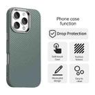 For iPhone 16 Pro Max Carbon Fiber Series IMD Phone Case(Grey) - 2