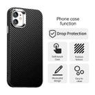 For iPhone 11 Carbon Fiber Series IMD Phone Case(Black) - 2