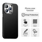 For iPhone 12 Pro Max Carbon Fiber Series IMD Phone Case(Black) - 2