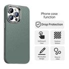 For iPhone 12 Pro Max Carbon Fiber Series IMD Phone Case(Grey) - 2