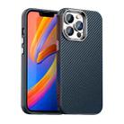 For iPhone 13 Pro Max Carbon Fiber Series IMD Phone Case(Blue) - 1