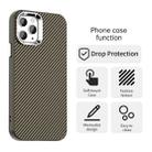 For iPhone 11 Pro Carbon Fiber Series IMD Phone Case(Brown) - 2