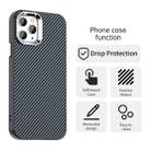 For iPhone 11 Pro Max Carbon Fiber Series IMD Phone Case(Blue) - 2