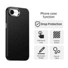 For iPhone 16e Carbon Fiber Series IMD Phone Case(Black) - 2