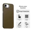 For iPhone 16e Carbon Fiber Series IMD Phone Case(Brown) - 2