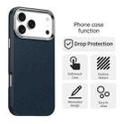 For iPhone 17 Pro Max Carbon Fiber Series IMD Phone Case(Blue) - 2