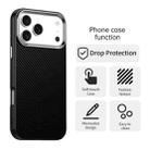 For iPhone 17 Pro Carbon Fiber Series IMD Phone Case(Black) - 2