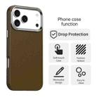 For iPhone 17 Pro Carbon Fiber Series IMD Phone Case(Brown) - 2