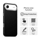 For iPhone 17 Air Carbon Fiber Series IMD Phone Case(Black) - 2
