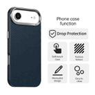 For iPhone 17 Air Carbon Fiber Series IMD Phone Case(Blue) - 2