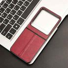 For Infinix Zero Flip Cow Pattern Sewing Back Cover Phone Case(Red) - 2