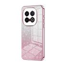For vivo iQOO 13 Gradient Glitter Powder Electroplated Phone Case(Pink) - 1