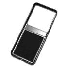 For Infinix Zero Flip Litchi Texture Back Cover Phone Case(Black) - 3