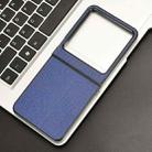 For Infinix Zero Flip Crocodile Texture Back Cover Phone Case(Blue) - 2