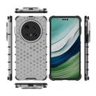 For Huawei Mate 70 Pro 5G Honeycomb Shockproof Phone Case(White) - 3