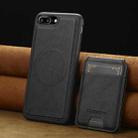For iPhone SE 2022 / 2020 LC.IMEEKE L3 Series Detachable RFID Card Bag Magsafe Phone Case(Black) - 2