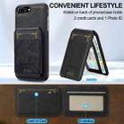 For iPhone SE 2022 / 2020 LC.IMEEKE L3 Series Detachable RFID Card Bag Magsafe Phone Case(Black) - 3