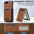 For iPhone SE 2022 / 2020 LC.IMEEKE L3 Series Detachable RFID Card Bag Magsafe Phone Case(Brown) - 3