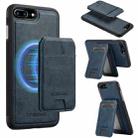 For iPhone SE 2022 / 2020 LC.IMEEKE L3 Series Detachable RFID Card Bag Magsafe Phone Case(Blue) - 1