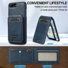 For iPhone SE 2022 / 2020 LC.IMEEKE L3 Series Detachable RFID Card Bag Magsafe Phone Case(Blue) - 3
