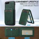 For iPhone SE 2022 / 2020 LC.IMEEKE L3 Series Detachable RFID Card Bag Magsafe Phone Case(Green) - 3