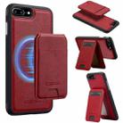 For iPhone SE 2022 / 2020 LC.IMEEKE L3 Series Detachable RFID Card Bag Magsafe Phone Case(Red) - 1