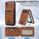 For iPhone XS Max LC.IMEEKE L3 Series Detachable RFID Card Bag Magsafe Phone Case(Brown) - 3