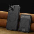 For iPhone 13 mini LC.IMEEKE L3 Series Detachable RFID Card Bag Magsafe Phone Case(Black) - 2