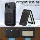For iPhone 13 mini LC.IMEEKE L3 Series Detachable RFID Card Bag Magsafe Phone Case(Black) - 3