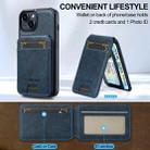 For iPhone 13 mini LC.IMEEKE L3 Series Detachable RFID Card Bag Magsafe Phone Case(Blue) - 3