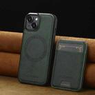 For iPhone 13 mini LC.IMEEKE L3 Series Detachable RFID Card Bag Magsafe Phone Case(Green) - 2