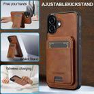 For iPhone 17 LC.IMEEKE L3 Series Detachable RFID Card Bag Magsafe Phone Case(Brown) - 3