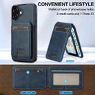 For iPhone 17 LC.IMEEKE L3 Series Detachable RFID Card Bag Magsafe Phone Case(Blue) - 2