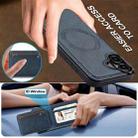 For iPhone 17 LC.IMEEKE L3 Series Detachable RFID Card Bag Magsafe Phone Case(Blue) - 6
