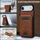For iPhone 17 Air LC.IMEEKE L3 Series Detachable RFID Card Bag Magsafe Phone Case(Brown) - 3