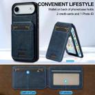 For iPhone 17 Air LC.IMEEKE L3 Series Detachable RFID Card Bag Magsafe Phone Case(Blue) - 2
