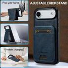 For iPhone 17 Air LC.IMEEKE L3 Series Detachable RFID Card Bag Magsafe Phone Case(Blue) - 3