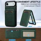 For iPhone 17 Air LC.IMEEKE L3 Series Detachable RFID Card Bag Magsafe Phone Case(Green) - 2