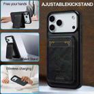 For iPhone 17 Pro LC.IMEEKE L3 Series Detachable RFID Card Bag Magsafe Phone Case(Black) - 3