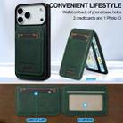 For iPhone 17 Pro LC.IMEEKE L3 Series Detachable RFID Card Bag Magsafe Phone Case(Green) - 2