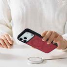 For iPhone 17 Pro LC.IMEEKE L3 Series Detachable RFID Card Bag Magsafe Phone Case(Red) - 4