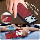 For iPhone 17 Pro LC.IMEEKE L3 Series Detachable RFID Card Bag Magsafe Phone Case(Red) - 5