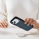 For iPhone 17 Pro Max LC.IMEEKE L3 Series Detachable RFID Card Bag Magsafe Phone Case(Blue) - 4