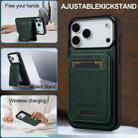 For iPhone 17 Pro Max LC.IMEEKE L3 Series Detachable RFID Card Bag Magsafe Phone Case(Green) - 3