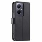 For vivo Y78 5G Global / V29 Lite  Ring Buckle Rhombic Leather Phone Case(Black) - 3